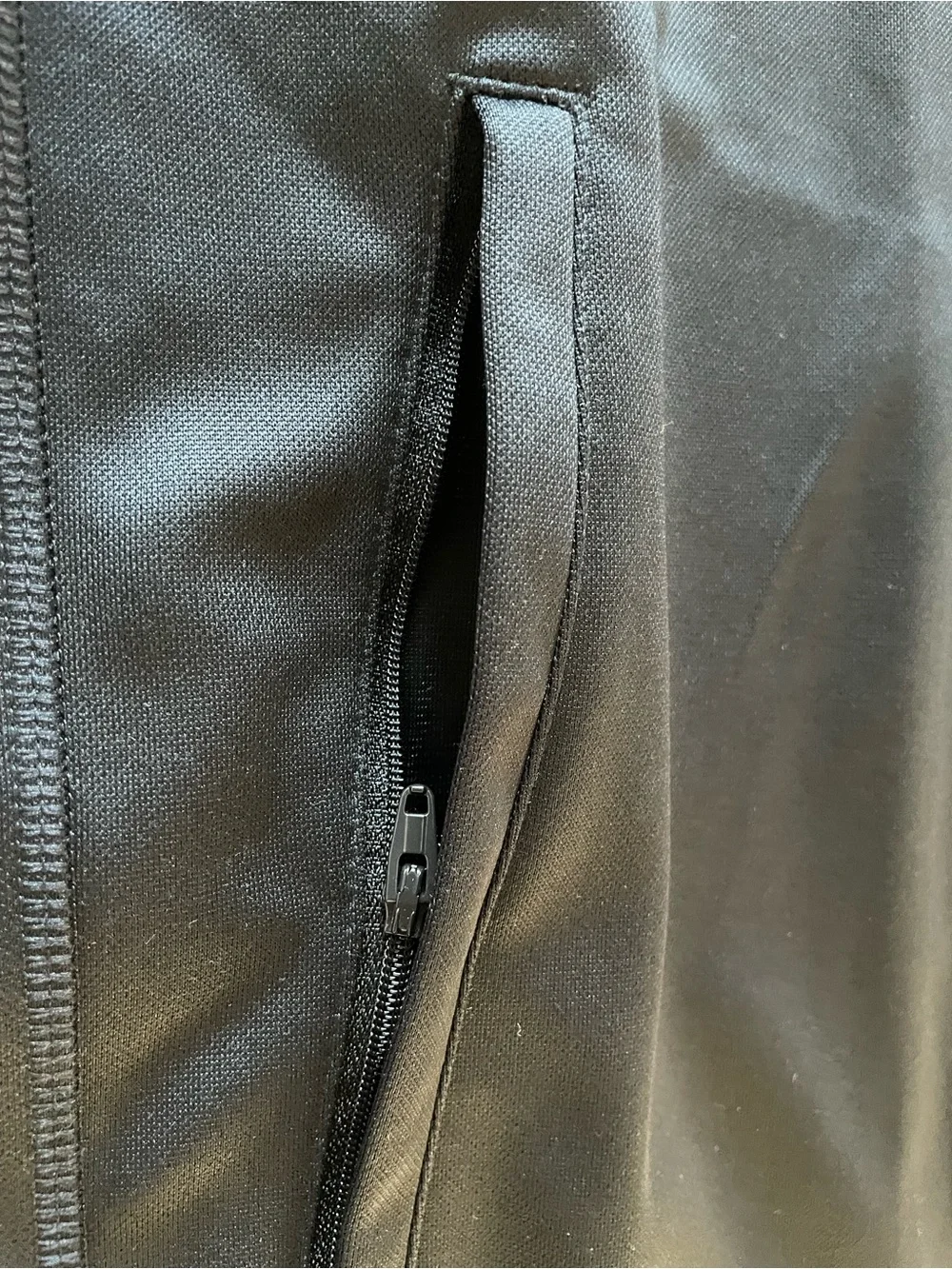 adidas Black AC Milan Track Jacket with Gray Stripes M